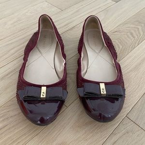 Cole Haan aubergine flats